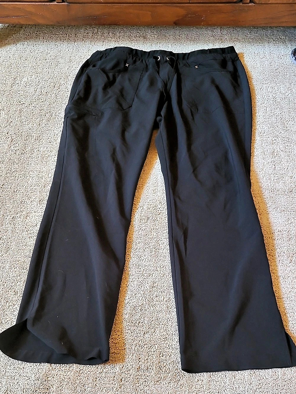 Iflex by Cherokee Scrubs for Women, Drawstring Tapered Leg Scrub Pants CK010 Lg